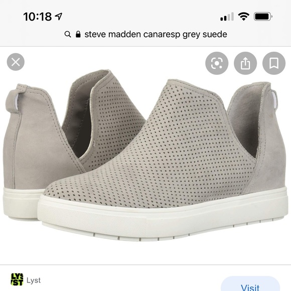 COPY - Steve Madden suede Sneakers  boots grey  SIZE 8M. - Picture 4 of 17